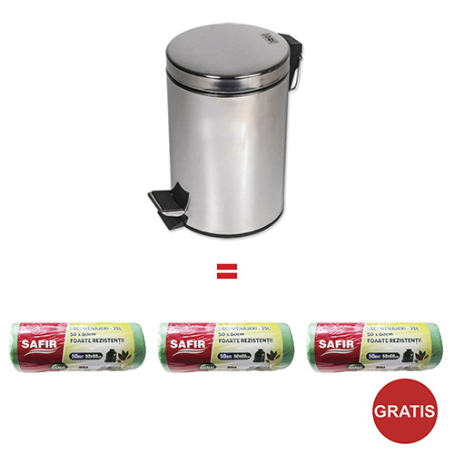Pachet Cos Gunoi 30 L si Gratuit 3 role saci gunoi 35L Promo imagine 2022 depozituldepapetarie.ro